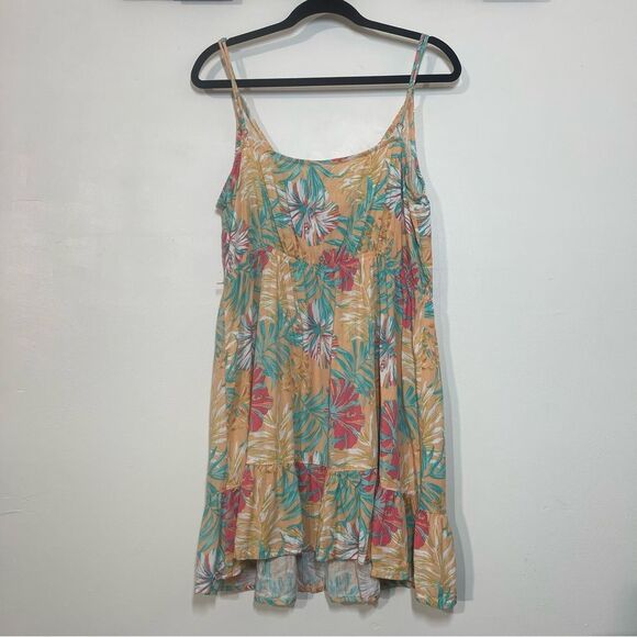 Hurly Tank Top Floral Spaghetti Strap Mini Dress Size Extra Large - Picture 6 of 15